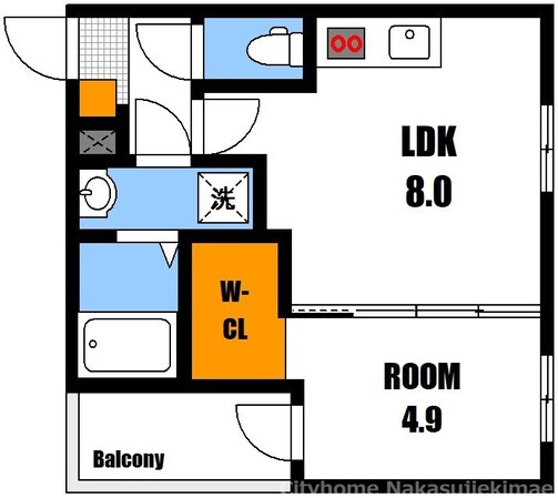 安芸長束駅 徒歩4分 1階の物件間取画像